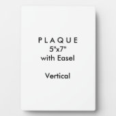 Doe het zelf - Plaque 5x7 met Easel Fotoplaat (voorkant)