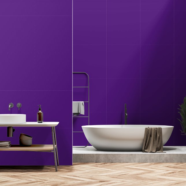 Doe-het-zelf Purpel Simple Authority® Behang (Badkamer)