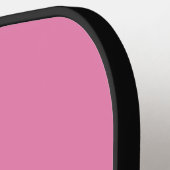 Doe het zelf Roze en witte tekst Sjabloon Pickleball Paddle (Links Detail)