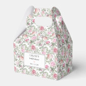 Doe-het-zelf Roze Waterverf Bloemen Bruidsdouche Bedankdoosjes (Voorkant Zijde)