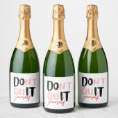 Doe het zelf sparkling wijnetiket (Flessen)