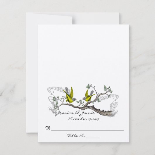 Doe-het-zelf tafelkaartjes voor een feestelijke br kaart (Voorkant)