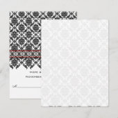 Doe-het-zelf tafelkaartjes voor een trouwfeest in  kaart (Voorkant / Achterkant)