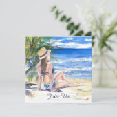 *~* Doe-het-zelf  Tropisch Palmstrand AR29 ELKE GE Kaart (Staand voorkant)