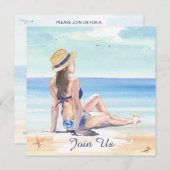 *~* Doe-het-zelf Tropisch Strand AR29 Algemeen ELK Kaart (Voorkant / Achterkant)