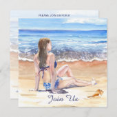 *~* Doe-het-zelf Tropisch Strand AR29 Algemeen ELK Kaart (Voorkant / Achterkant)