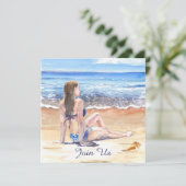 *~* Doe-het-zelf Tropisch Strand AR29 Algemeen ELK Kaart (Staand voorkant)