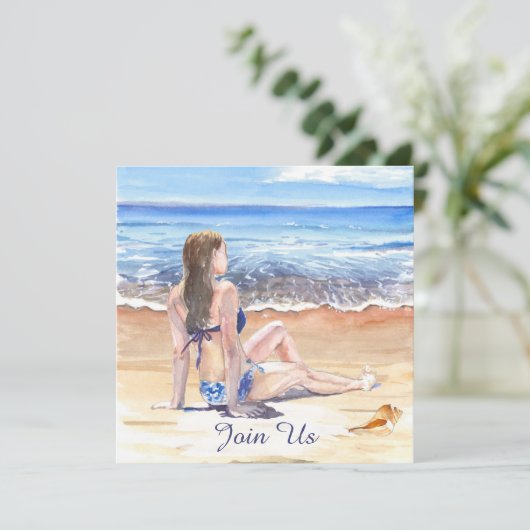 *~* Doe-het-zelf Tropisch Strand AR29 Algemeen ELK Kaart (Staand voorkant)