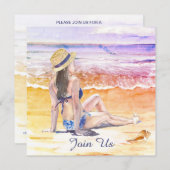 *~* Doe-het-zelf Tropisch Strand AR29 Algemeen RSV Kaart (Voorkant / Achterkant)