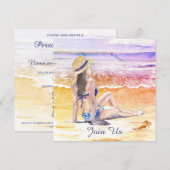 *~* Doe-het-zelf Tropisch Strand AR29 Algemene RSV Kaart (Voorkant / Achterkant)