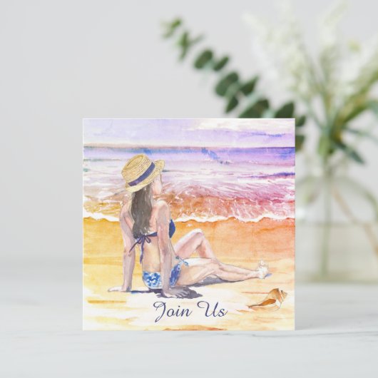 *~* Doe-het-zelf Tropisch Strand AR29 Algemene RSV Kaart (Staand voorkant)