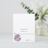 Doe-het-zelf trouwkaartjes om je tent te scoren en kaart (Staand voorkant)