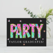 * Doe-het-zelf uitnodiging voor elk feestje, krabb (Staand voorkant)