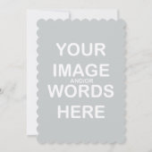 Doe-het-zelf - Uitnodigingen / RSVP 5X7 Scalloped (Achterkant)