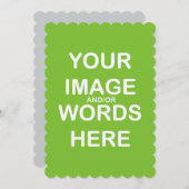 Doe-het-zelf - Uitnodigingen / RSVP 5X7 Scalloped (Voorkant / Achterkant)