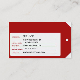 Doe het zelf visitekaartje