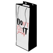 Doe het zelf wijn cadeautas (Achterkant Gekanteld)