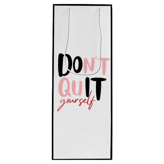 Doe het zelf wijn cadeautas (Voorkant)