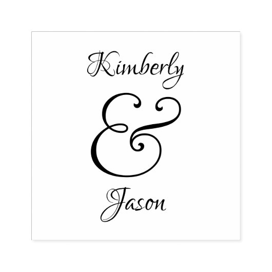 Doe-het-zelf zijn & haar scriptnamen, wit en grijs rubberstempel (Afrduk)