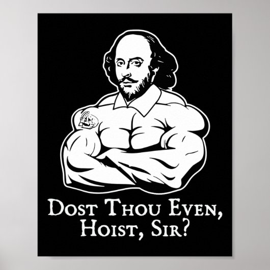 Doe Hoist Sir Toch Grappige Gym Workout Weeg Poster (Voorkant)