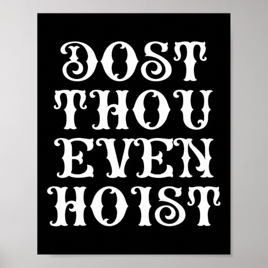Doe Hoog Toch Eigen Sir Grappige Gym Workout Weeg Poster (Voorkant)