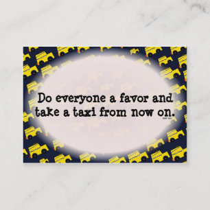 Doe iedereen een plezier en neem van nu af aan een visitekaartje