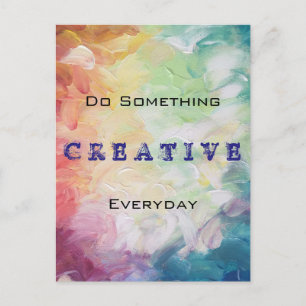 Doe iets creatief elke dag Motivatie Briefkaart