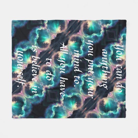 Doe iets fleece deken (Voorkant (Horizontaal))