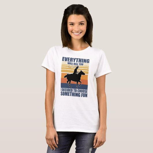 Doe iets leuks met Cowboy Western Gift Idee T-shirt (Voorkant volledig)