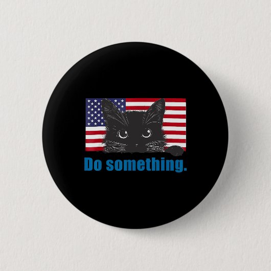 Doe iets met Michelle Obama Ronde Button 5,7 Cm (Voorkant)