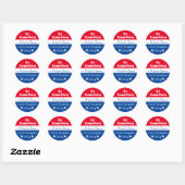 Doe iets | Michelle Obama Gezegde | Vote Harris Ronde Sticker (Vel)