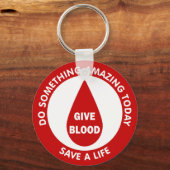 Doe iets ongelooflijks vandaag, bespaar een leven sleutelhanger (Voorkant)