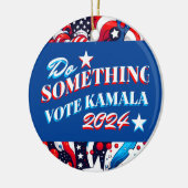 Doe iets | Stemming Kamala 2024 Keramisch Ornament (Links)