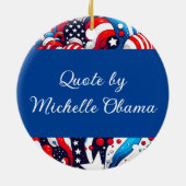 Doe iets | Stemming Kamala 2024 Keramisch Ornament (Achterkant)