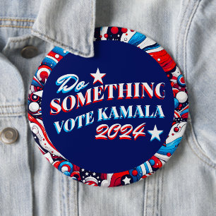 Doe iets Stemming Kamala 2024 Ronde Button 6,0 Cm