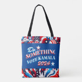 Doe iets | Stemming Kamala 2024 Tote Bag (Achterkant)