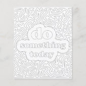 Doe iets vandaag het Kleuren Poster Flyer (Voorkant)