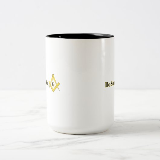 Doe iets vrijmetselaars Mok - Begin uw dag met Pur (Center)