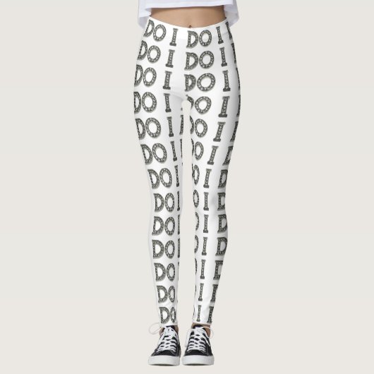 Doe ik - ik doe yogabroek stretch broek Leggings (Voorkant)
