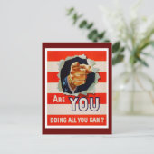 Doe je alles wat je kunt? - WW2 Briefkaart (Staand voorkant)