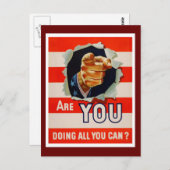 Doe je alles wat je kunt? - WW2 Briefkaart (Voorkant / Achterkant)
