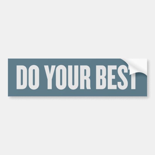 Doe Je Best Bumpersticker (Voorkant)