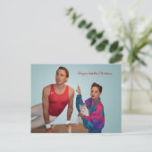 Doe je best deze kerst. feestdagenkaart (Staand voorkant)