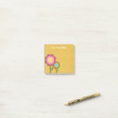 Doe Je Best Geborduurde Bloem Post-it® Notes (Op bureau)