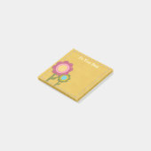 Doe Je Best Geborduurde Bloem Post-it® Notes (Schuin)