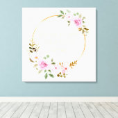 Doe je best God de rest geven - Christelijke vrouw Canvas Afdruk (Insitu (Houten vloer))