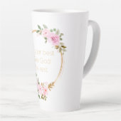 Doe je best God de rest geven - Christelijke vrouw Latte Mok (Rechterhoek)