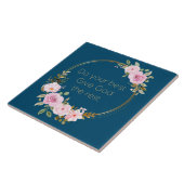 Doe je best God de rest geven - Christelijke vrouw Tegeltje (Zijkant)