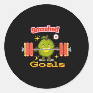 Doe je best, hoe moeilijk het ook is ronde sticker