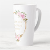 Doe je beste God de rest - Christelijke vrouwen Latte Mok (Rechterhoek)